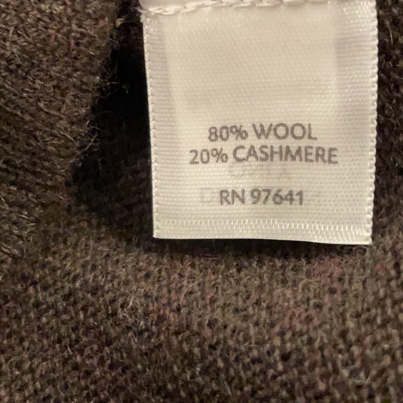 J Jill NWT cashmere chocolate brown cardigan sweater 1x - Picture 5 of 6